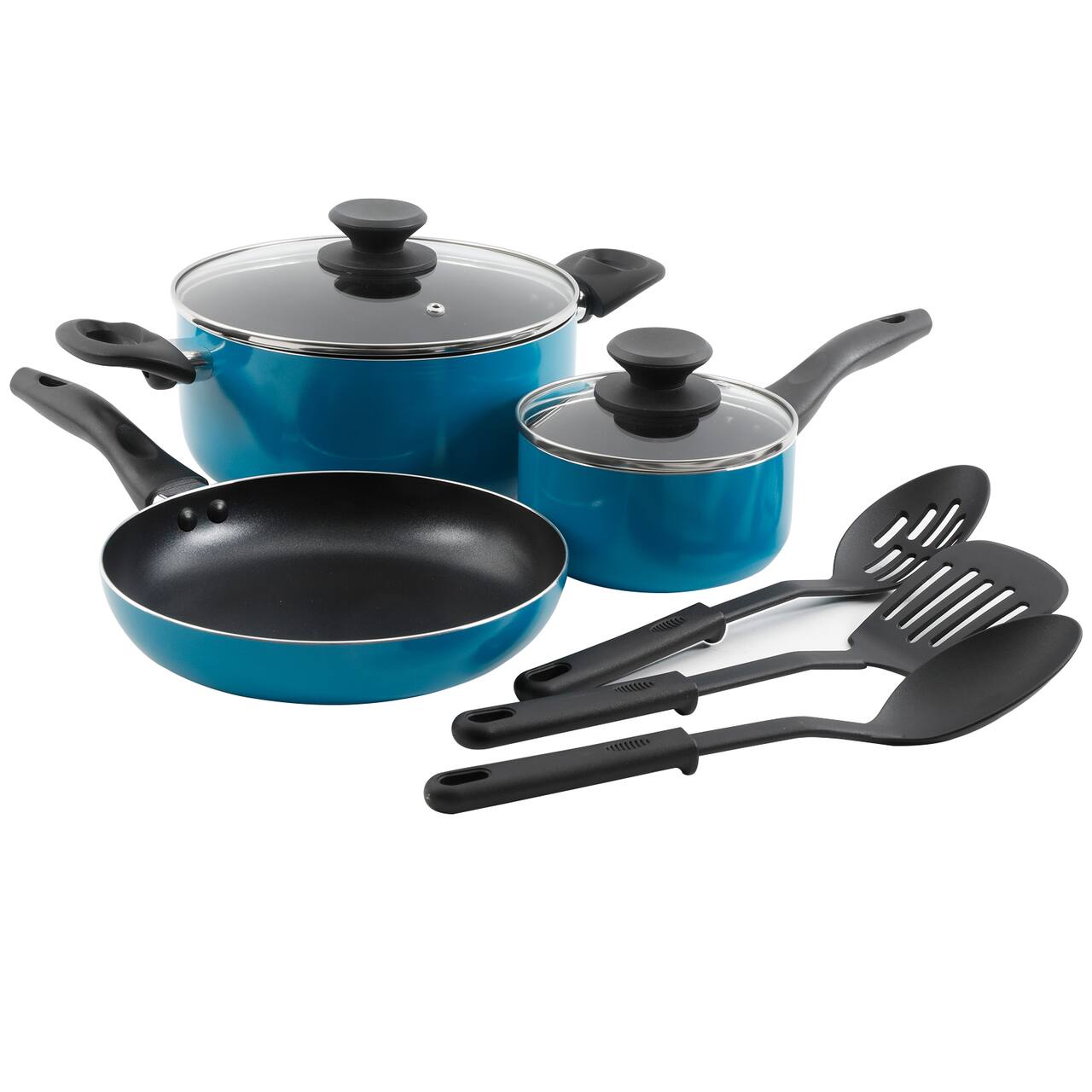 Gibson Home® Palmer 8-Piece Turquoise Cookware Set